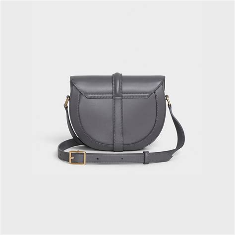 celine small besace 16|Small Besace 16 Bag in satinated calfskin .